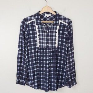 Hem & Thread | Plaid Shirt with Bib Detail